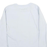 CARHARTT Mens White Long Sleeve Crew Neck T-Shirt S Cotton Logo Sleeve Print