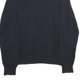 TOMMY HILFIGER Mens Navy Blue Classic Cotton Jumper Crew Neck Basic Knit L
