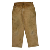 Carhartt Double Knee Carpenter Trousers - 32W 30L Brown Cotton