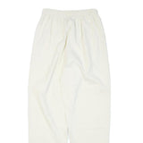 SEASON TICKET Womens Cotton Blend White Relaxed Straight Trousers W24 L28 Casual