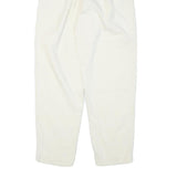 SEASON TICKET Womens Cotton Blend White Relaxed Straight Trousers W24 L28 Casual
