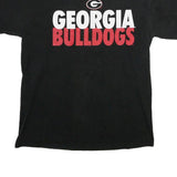 CHAMPION Mens Black Georgia Bulldogs Graphic T-Shirt M Short Sleeve Crew Neck