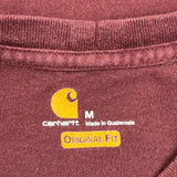 Carhartt T-Shirt - Medium Burgundy Cotton