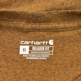 Carhartt Spellout T-Shirt - XL Brown Cotton