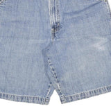 M Mens Denim Blue Casual Shorts L W32 Cotton Blend Comfortable Fit