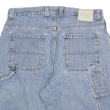 M Mens Denim Blue Casual Shorts L W32 Cotton Blend Comfortable Fit