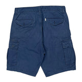 Levis Cargo Shorts - 34W 10L Blue Cotton
