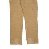 DICKIES Mens Regular Fit Workwear Jeans Beige Cotton Blend Zip W40 L34 Durable