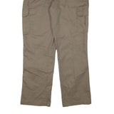 DICKIES Mens Regular Beige Cotton Blend Trousers W36 L31 Cargo Zip Closure