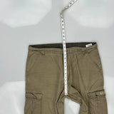 Wrangler Cargo Trousers - 36W 34L Khaki Cotton