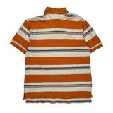 Tommy Hilfiger Striped Polo Shirt - Large White Cotton