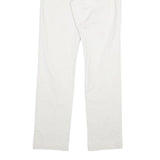CALVIN KLEIN Mens Cotton White Slim Tapered Trousers W30 L31 Smart Casual