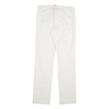 CALVIN KLEIN Mens Cotton White Slim Tapered Trousers W30 L31 Smart Casual