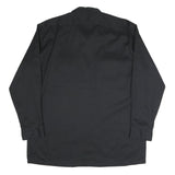DICKIES Mens Black Work Shirt XL Cotton Blend Durable Utility Button Front