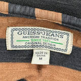 American Tradition Guess Striped T-Shirt - Medium Black Cotton