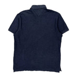Tommy Hilfiger Polo Shirt - Large Navy Cotton