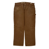 Dickies Carpenter Trousers - 35W 29L Brown Cotton
