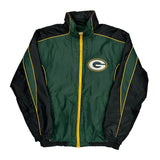 Packers Nfl Football Windbreaker - Medium Black Polyester