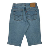 505 Levis Denim Shorts - 32W UK 12 Light Wash Cotton