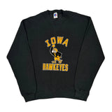 Made In USA Russell Athletic Iowa Hawkeyes Sweatshirt - Large Black Cotton