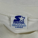 Single Stitch Los Angeles Dodgers Starter Graphic T-Shirt - Large White Cotton
