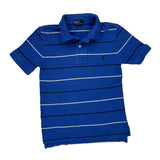 Age 8 Polo By Ralph Lauren Striped Polo Shirt - Small Blue Cotton