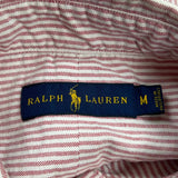 Ralph Lauren Striped Shirt - Medium Red Cotton