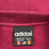 Adidas Polo Shirt - Medium Red Cotton