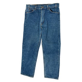Orange Tab 505 Levis Jeans - 36W 30L Blue Denim