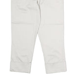 AQUASCUTUM Womens Cotton Blend White Regular Straight Trousers W28 L13 Smart