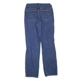 DICKIES Mens Regular Fit Straight Leg Denim Medium Blue W30 L32 Cotton Blend Zip