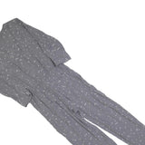 MINT VELVET Womens Grey Playsuit Star Print Long Sleeve UK 10 Polyester Blend