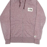 THE NORTH FACE Womens Pink Full Zip Hoodie M Cotton Blend Casual Outdoor Wear