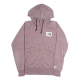 THE NORTH FACE Womens Pink Full Zip Hoodie M Cotton Blend Casual Outdoor Wear