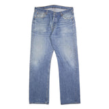 LEVI'S 501 Mens Jeans Blue Regular Straight Denim Medium W36 L34 Classic Fit
