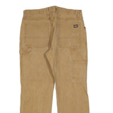 DICKIES Mens Jeans Beige Relaxed Straight Denim Light W34 L30 Workwear Fit Zip