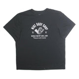 NIKE Mens Black Graphic T-Shirt XL Short Sleeve Crew Neck Sports Casual