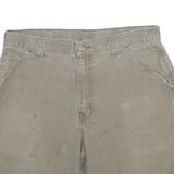 CHAMPION Mens Beige Workwear Shorts L W34 Cotton Casual Button Pocket