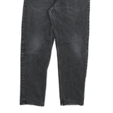 CARHARTT Mens Slim Fit Black Denim Jeans W32 L27 Cotton Blend Zip Casual Wear