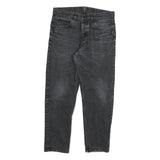 CARHARTT Mens Slim Fit Black Denim Jeans W32 L27 Cotton Blend Zip Casual Wear