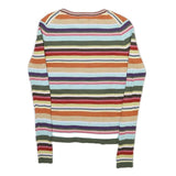 OLD NAVY Womens Multicolour Patterned Rib Knit Crew Neck Jumper M Cotton Blend