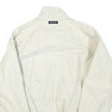 NAUTICA Mens White Zip Jacket L Polyester Blend Classic Lightweight Casual