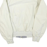 NAUTICA Mens White Zip Jacket L Polyester Blend Classic Lightweight Casual