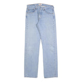 LEVI'S 501 Mens Jeans Blue Regular Straight Denim Medium W32 L34 Button Closure