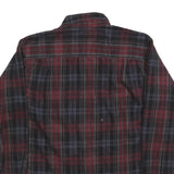 RED HEAD Mens Red & Black Check Shirt M Cotton Blend Casual Long Sleeve Button