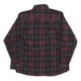 RED HEAD Mens Red & Black Check Shirt M Cotton Blend Casual Long Sleeve Button