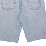 LEE Mens Shorts Blue Relaxed Fit Denim L W36 Casual Cotton Blend