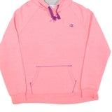 CHAMPION Womens Pink Hoodie L Cotton Pullover Casual Everyday Wear