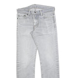 LEVI'S 504 Mens Regular Fit Straight Denim Light W30 L29 Cotton Blend Zip Jeans