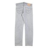 LEVI'S 504 Mens Regular Fit Straight Denim Light W30 L29 Cotton Blend Zip Jeans